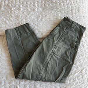 Olive Green Barrell Pants